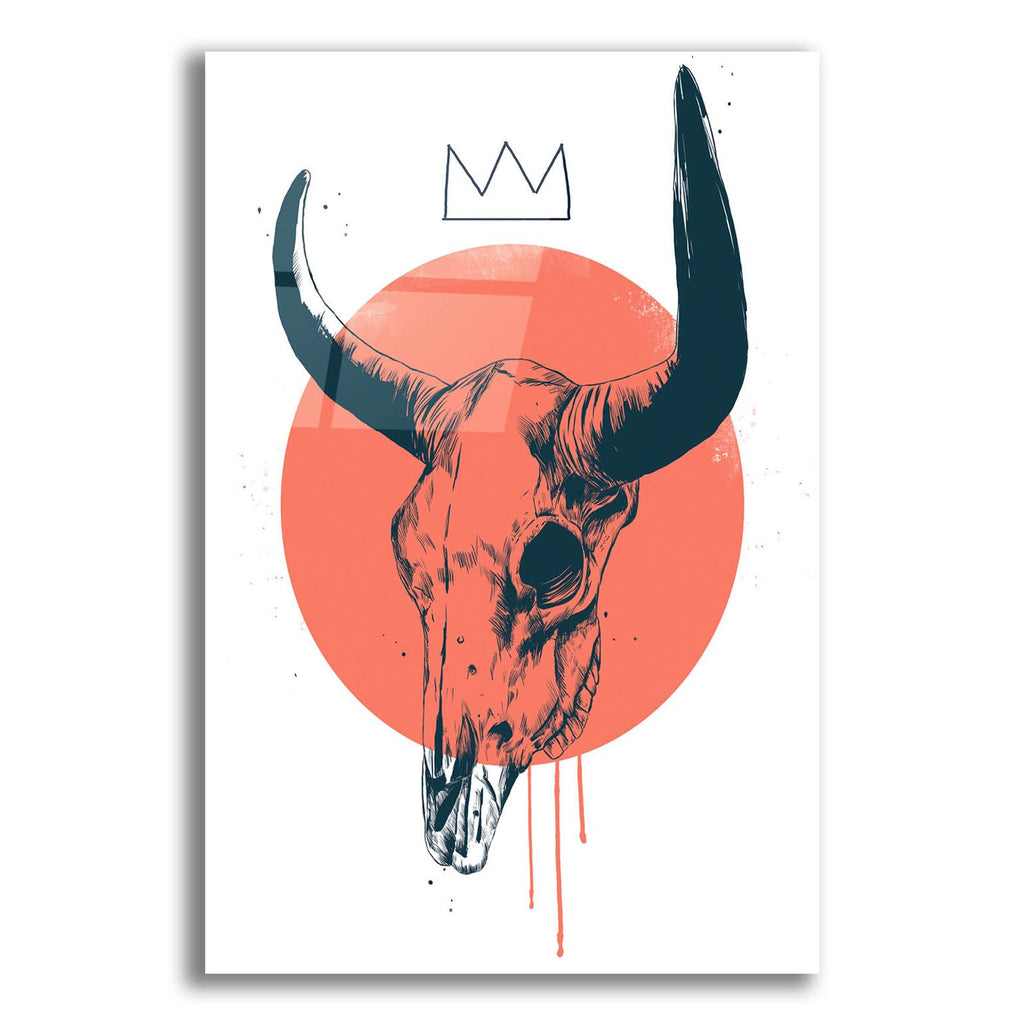 Bull Skull by Balazs Solti acrylic glass wall art