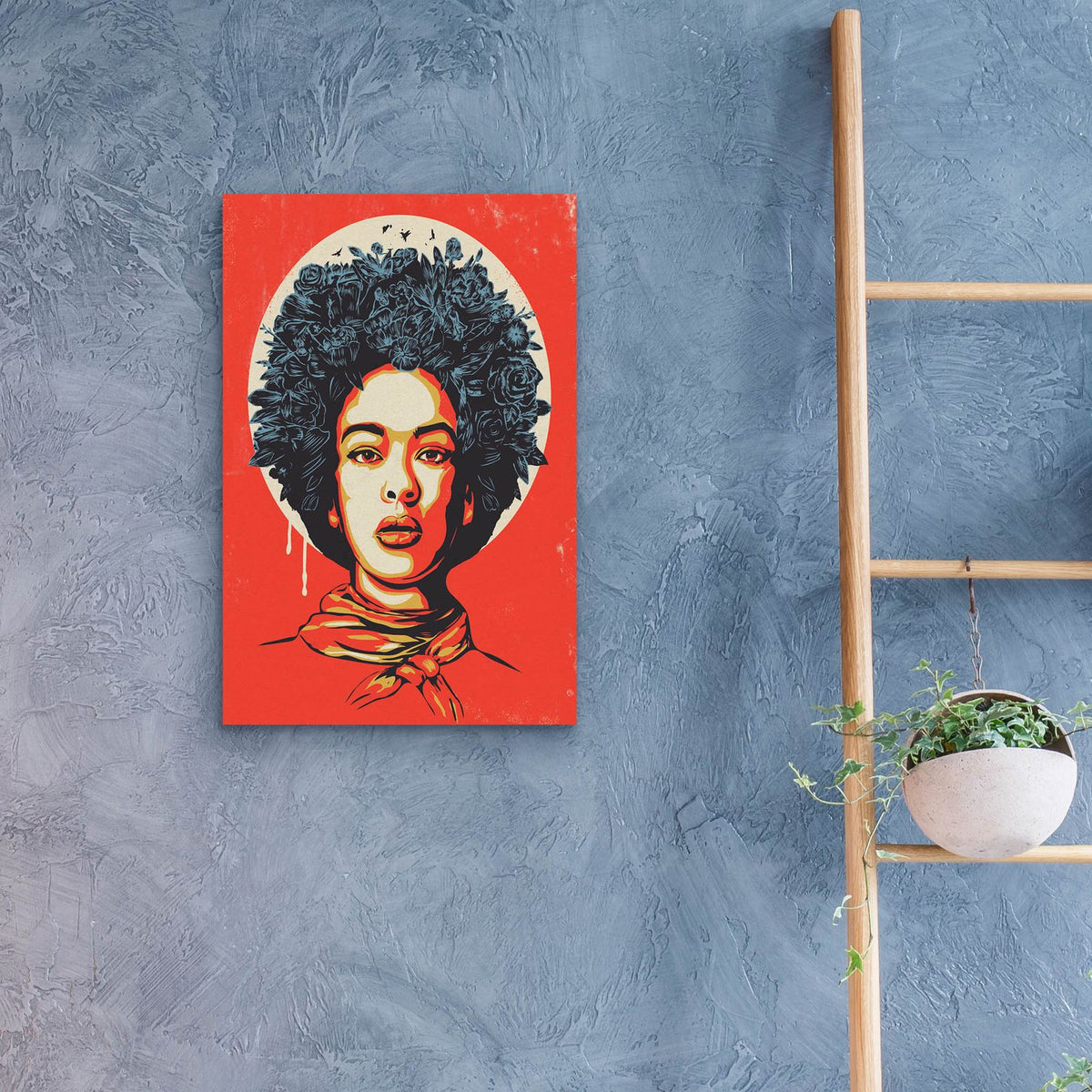 Flower Power by Balazs Solti - 16x24 acrylic wall art in a room