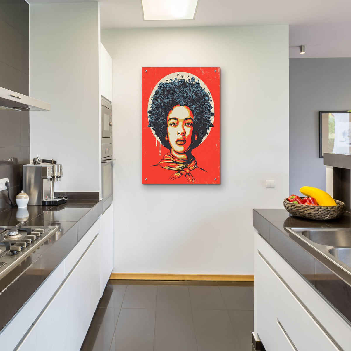Flower Power by Balazs Solti - 24x36 acrylic wall art in a room