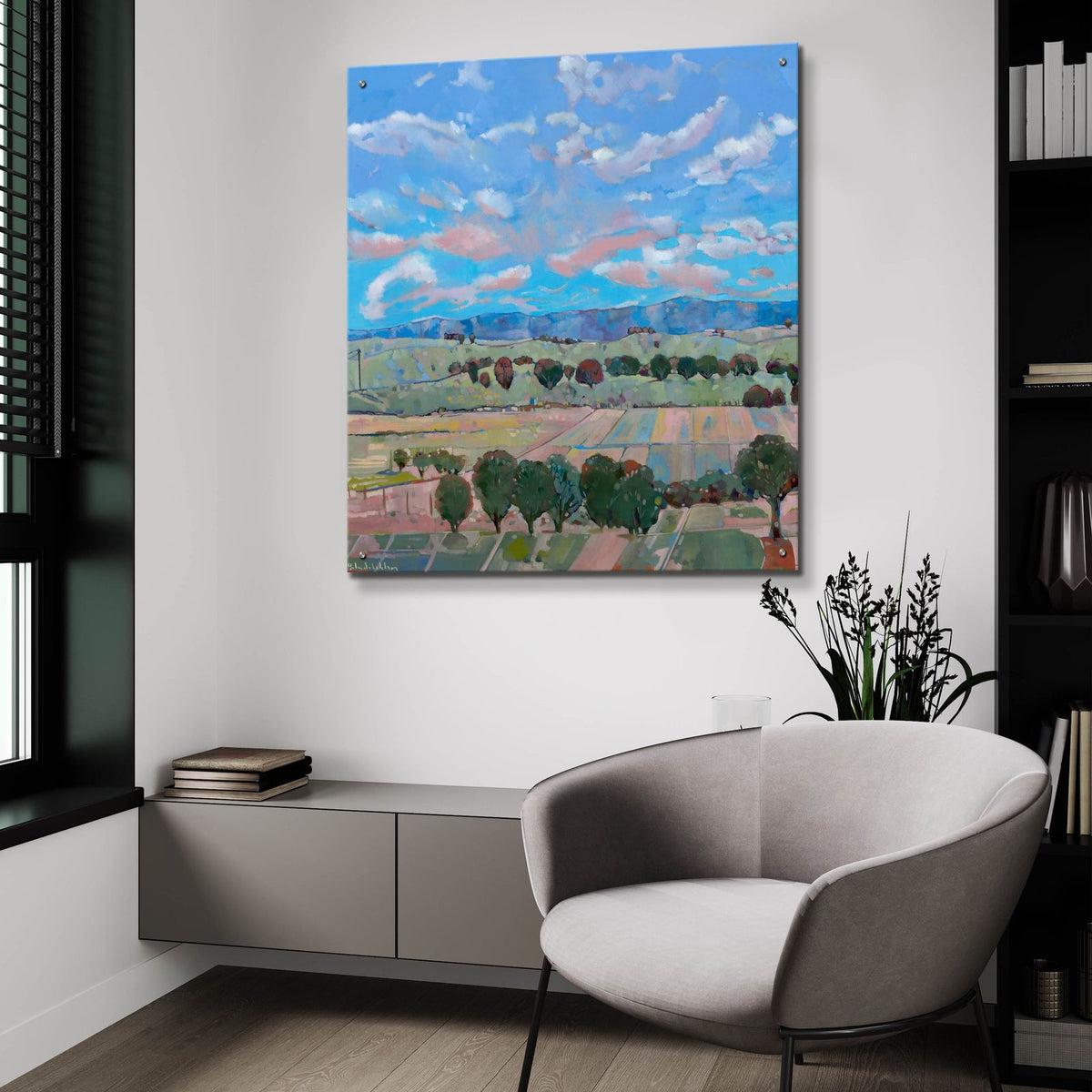 Beneath Seppeltsfields Skies by Balazs Solti - 36x36 acrylic wall art in a room