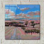 Bethany Blueprint by Balazs Solti - 12x12 acrylic wall art in a room