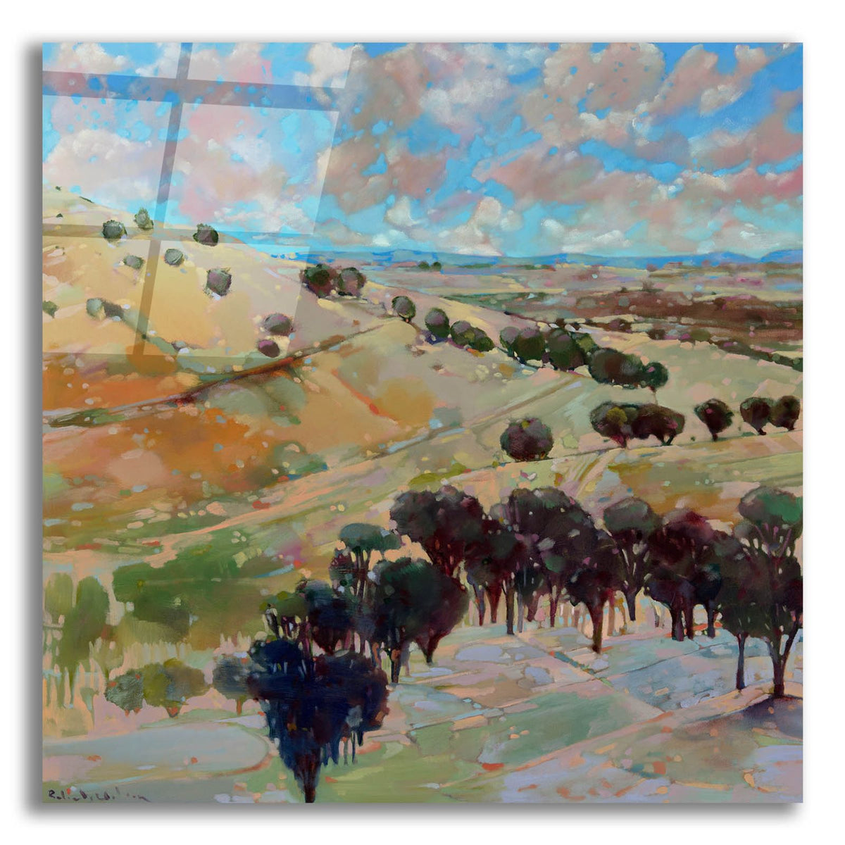 Trail Hill Tapestry by Balazs Solti acrylic glass wall art