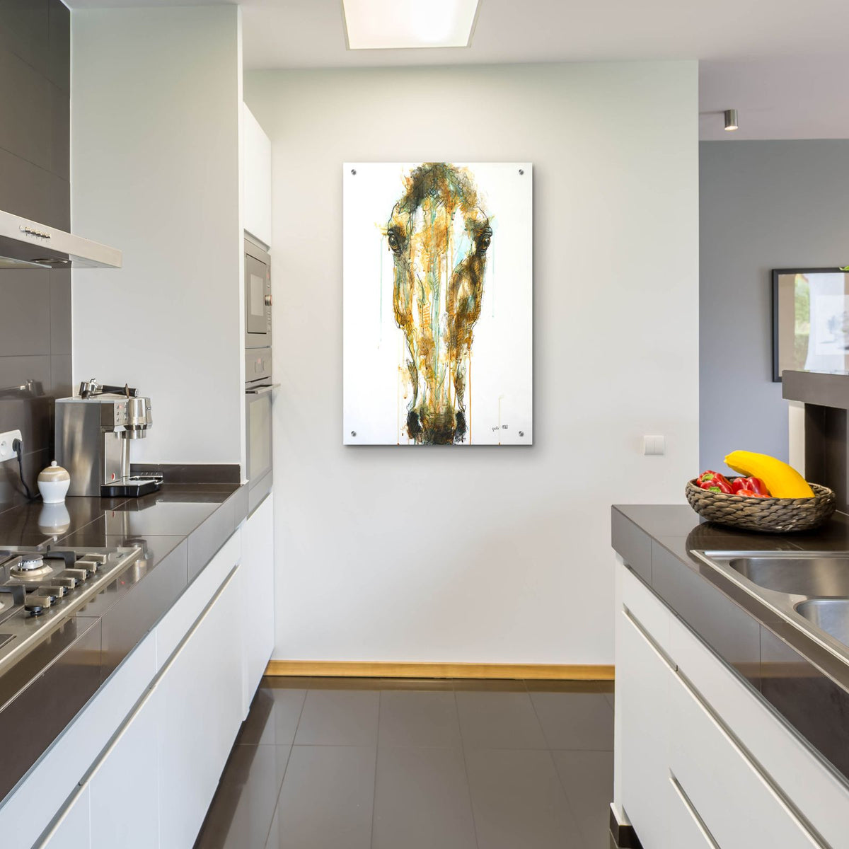 Face To Face 11 by Benedicte Gele - 24x36 acrylic wall art in a room