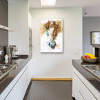 Face To Face 61 by Benedicte Gele - 24x36 acrylic wall art in a room