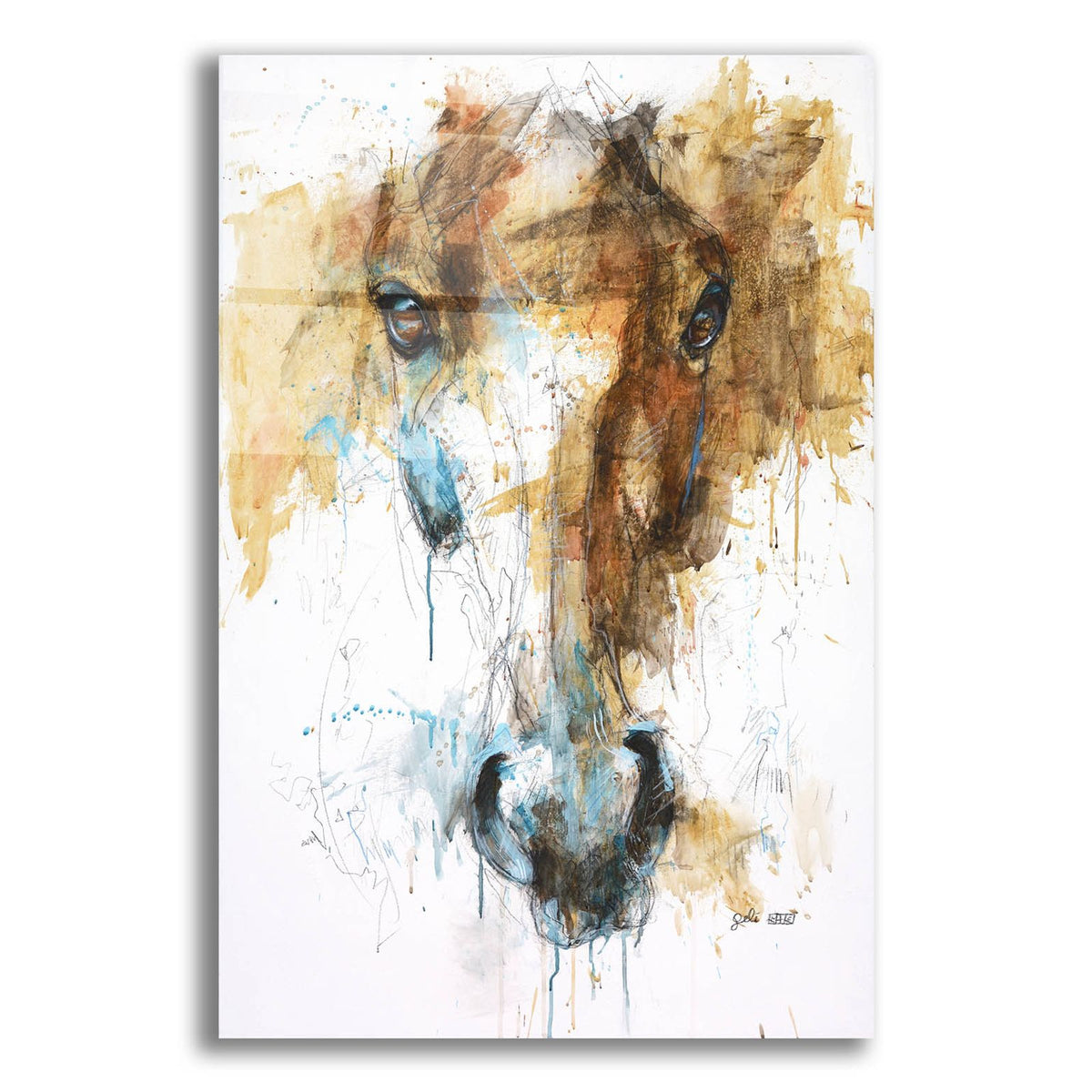 Face To Face 61 by Benedicte Gele acrylic glass wall art