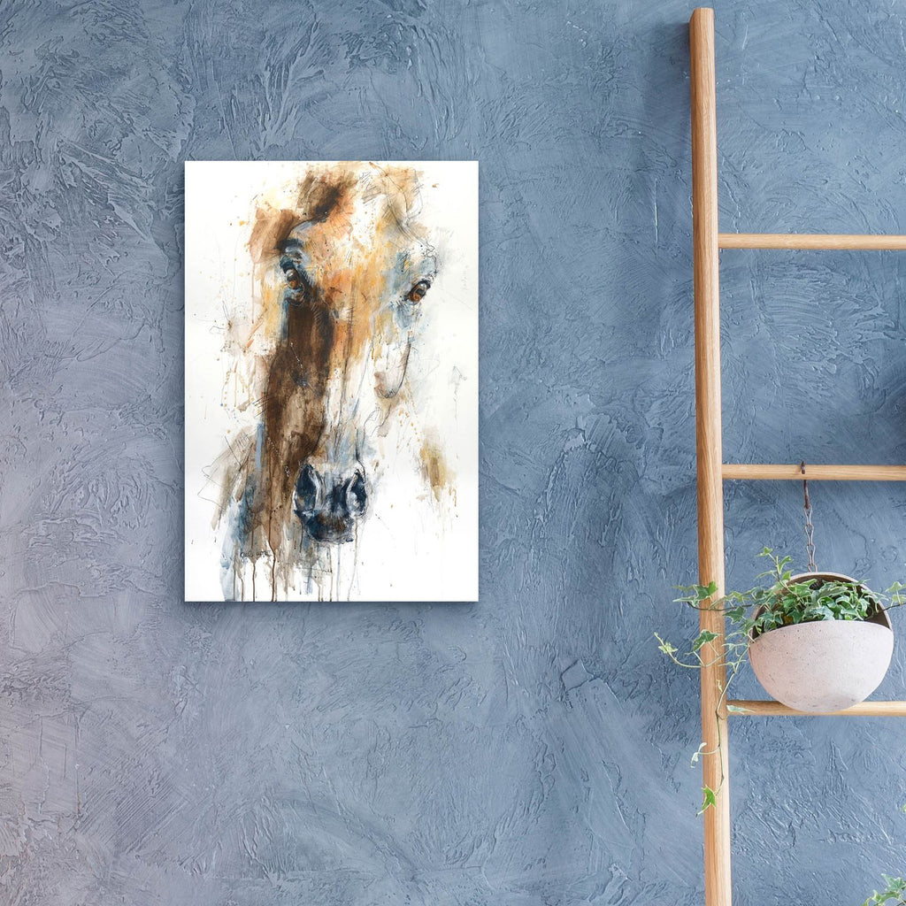 Face To Face 64 by Benedicte Gele - 16x24 acrylic wall art in a room