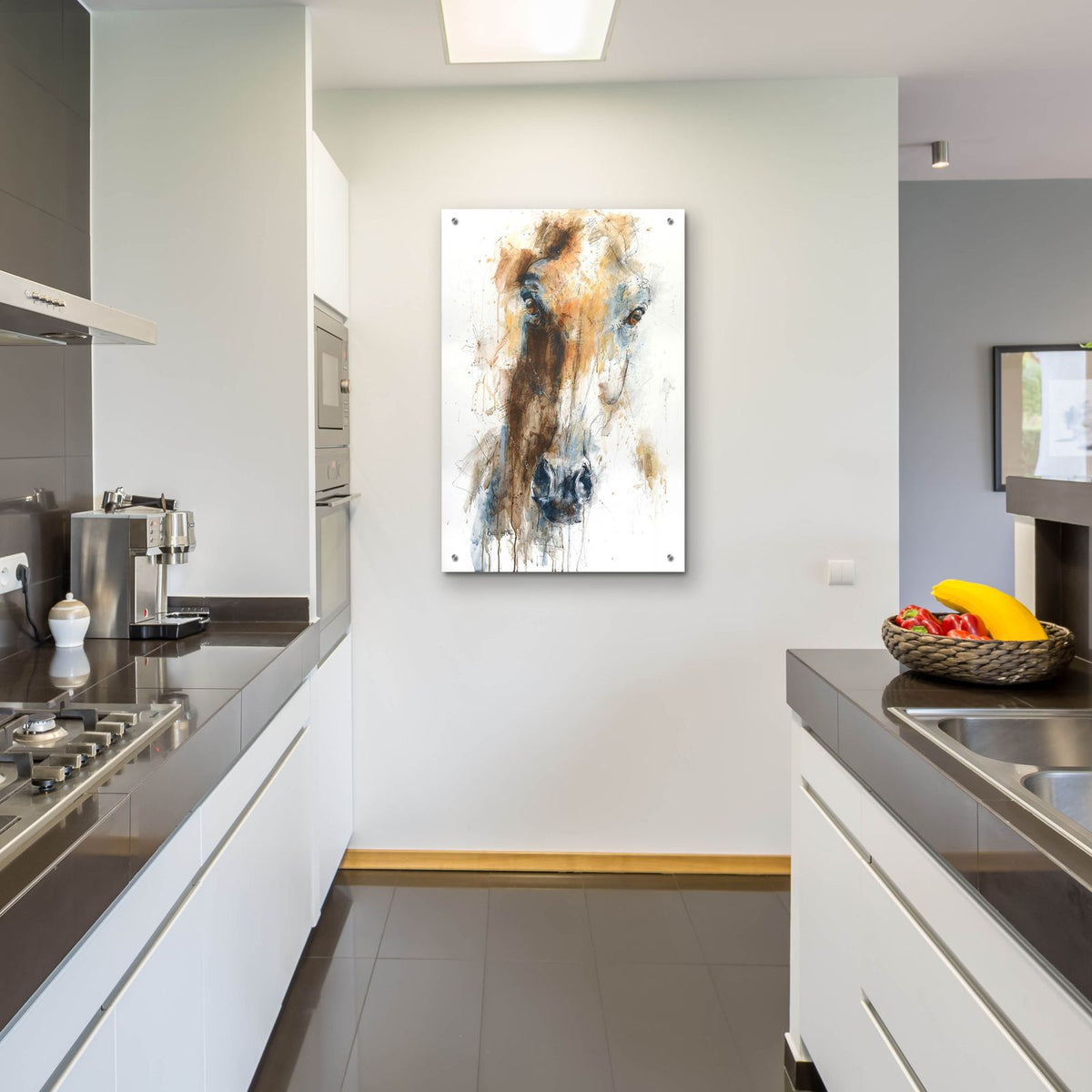 Face To Face 64 by Benedicte Gele - 24x36 acrylic wall art in a room