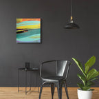 Black Sands No. 2 by Cathe Hendrick - 24x24 acrylic wall art in a room