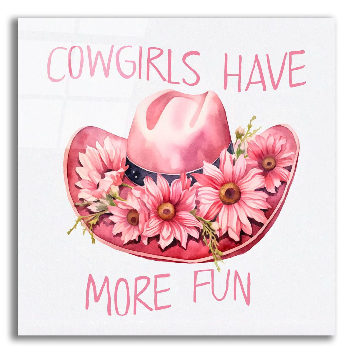 Cowgirls Fun Hat by Andrea Haase acrylic glass wall art
