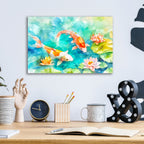 Koi Fantasy Garden by Andrea Haase - 16x12 acrylic wall art in a room