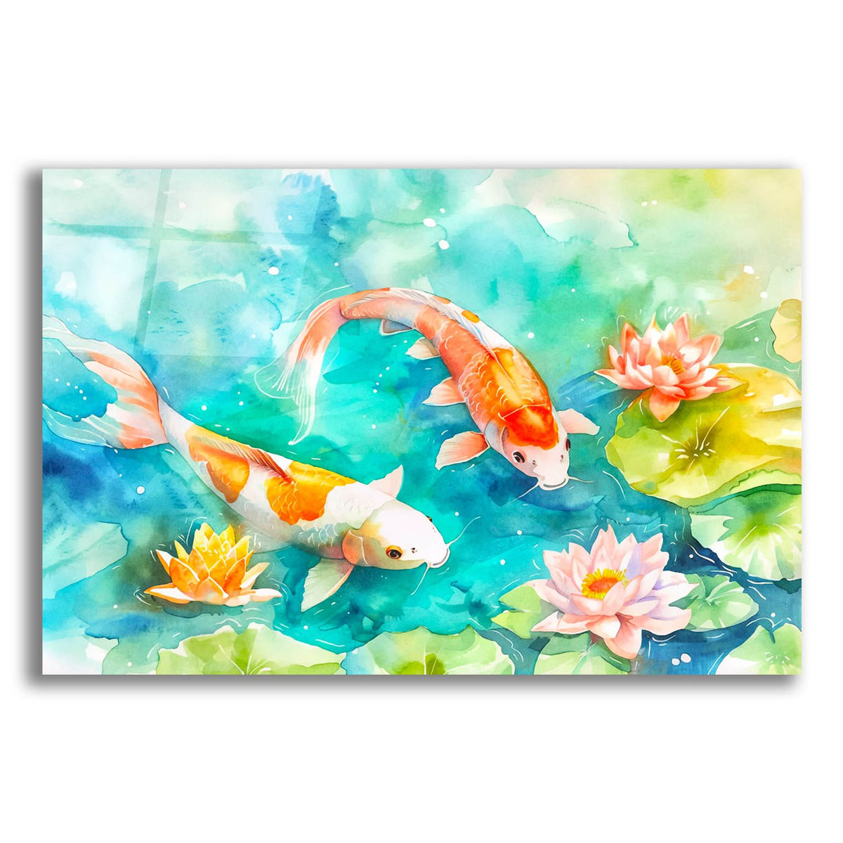 Koi Fantasy Garden by Andrea Haase acrylic glass wall art