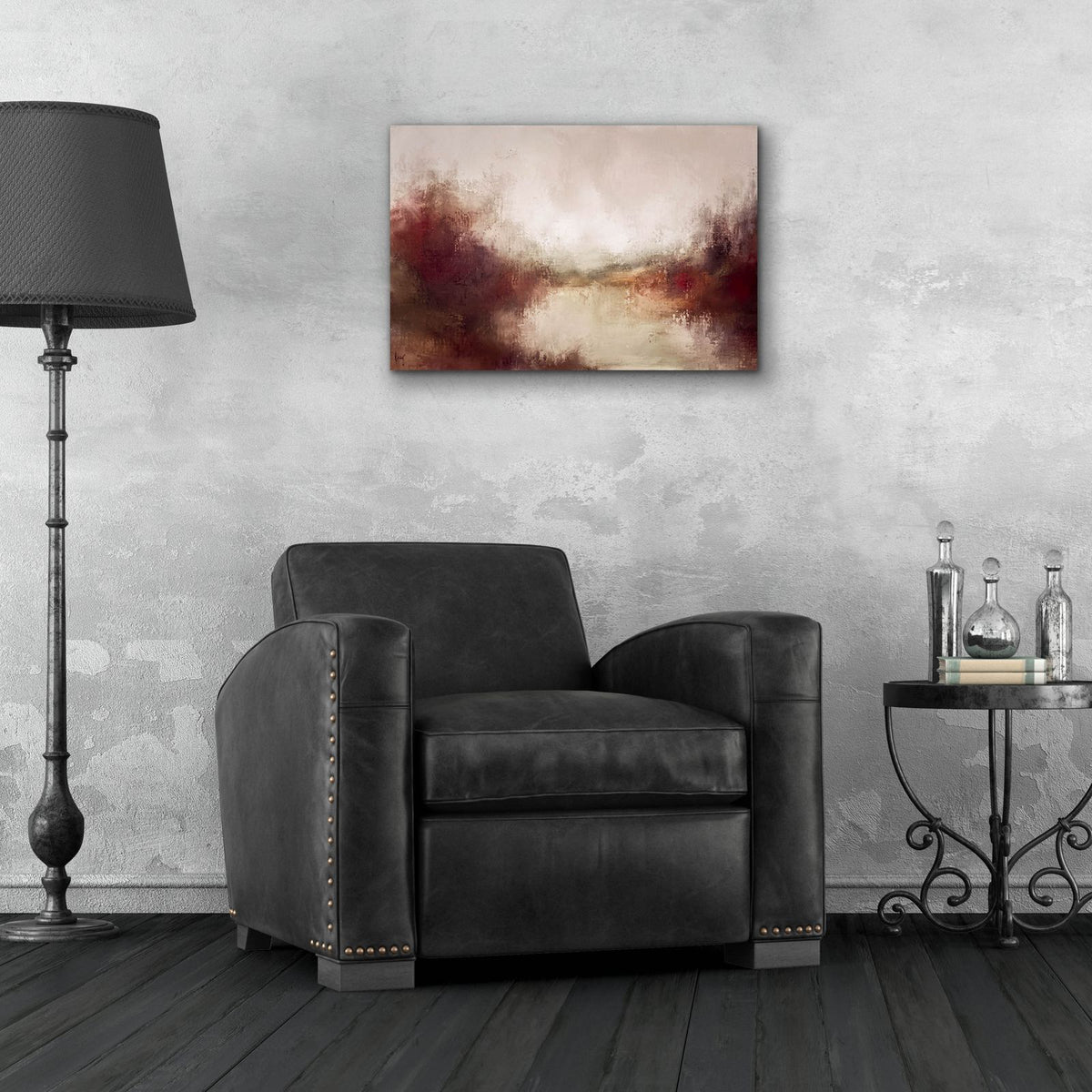 Autumn In Aubergine by Ashley Bradley - 24x16 acrylic wall art in a room