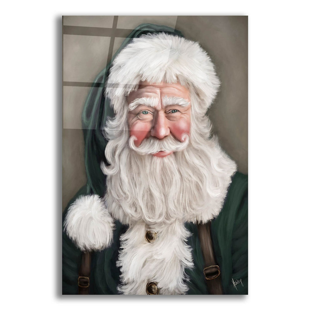 Green Santa 2 by Ashley Bradley acrylic glass wall art