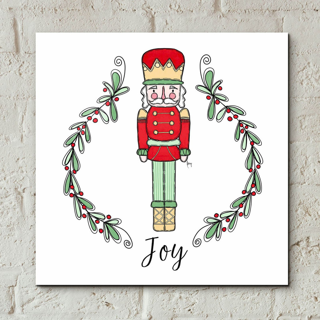 Joy Nutcracker by Ashley Bradley - 12x12 acrylic wall art in a room