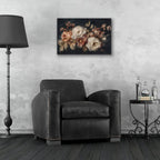Moody Floral Swag by Ashley Bradley - 24x16 acrylic wall art in a room