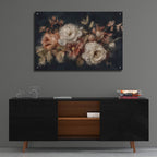 Moody Floral Swag by Ashley Bradley - 36x24 acrylic wall art in a room