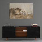 Neutral Nativity by Ashley Bradley - 36x24 acrylic wall art in a room