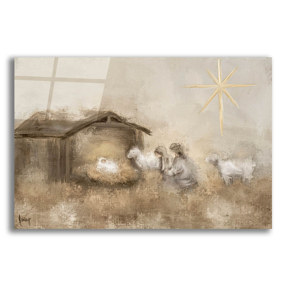 Neutral Nativity by Ashley Bradley acrylic glass wall art