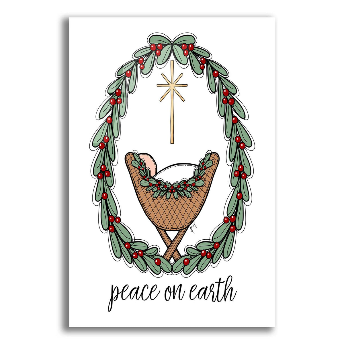 Peace On Earth by Ashley Bradley acrylic glass wall art