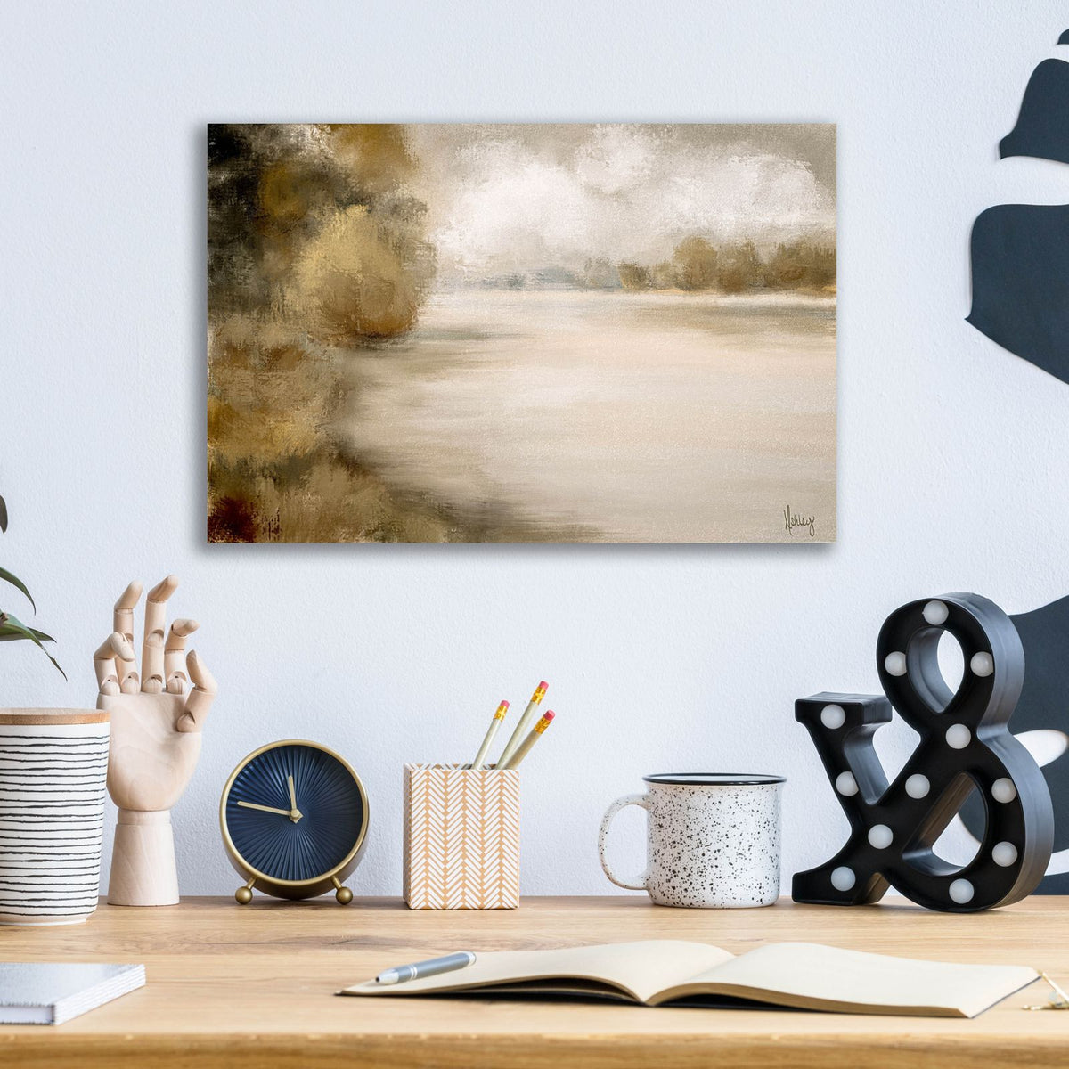 Tranquil Waters by Ashley Bradley - 16x12 acrylic wall art in a room