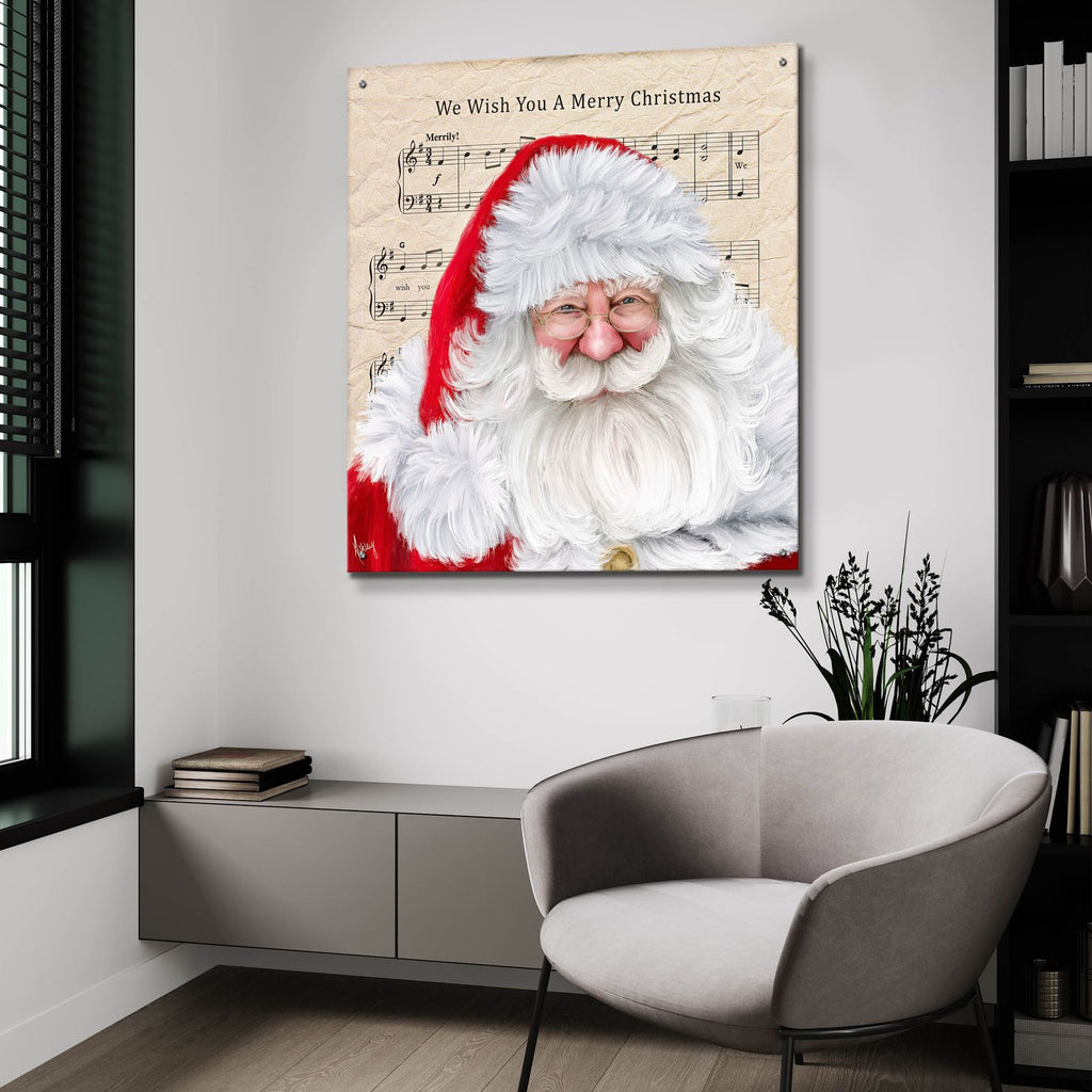 We Wish You A Merry Christmas by Ashley Bradley - 36x36 acrylic wall art in a room