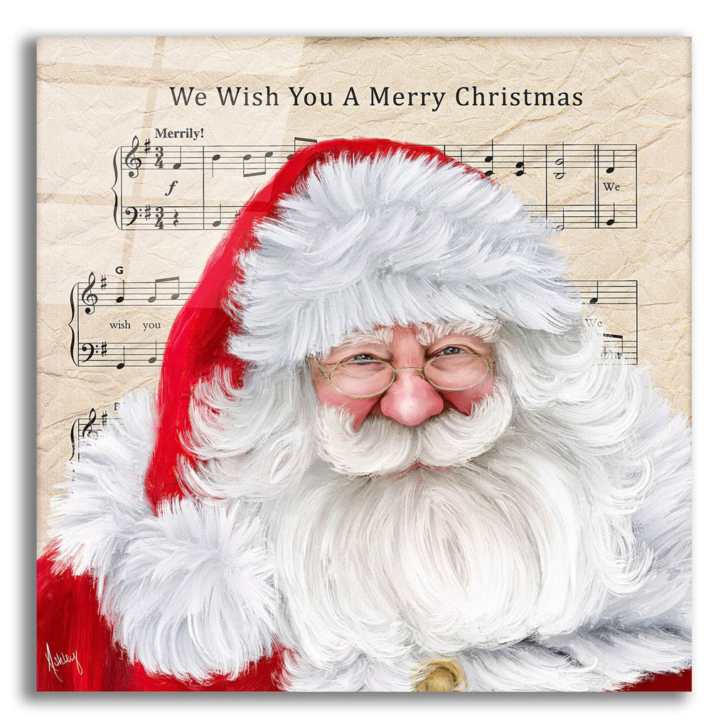 We Wish You A Merry Christmas by Ashley Bradley acrylic glass wall art