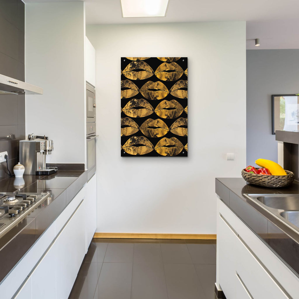 Gold Kisses In The Air by Svetlana Aleynikova - 24x36 acrylic wall art in a room