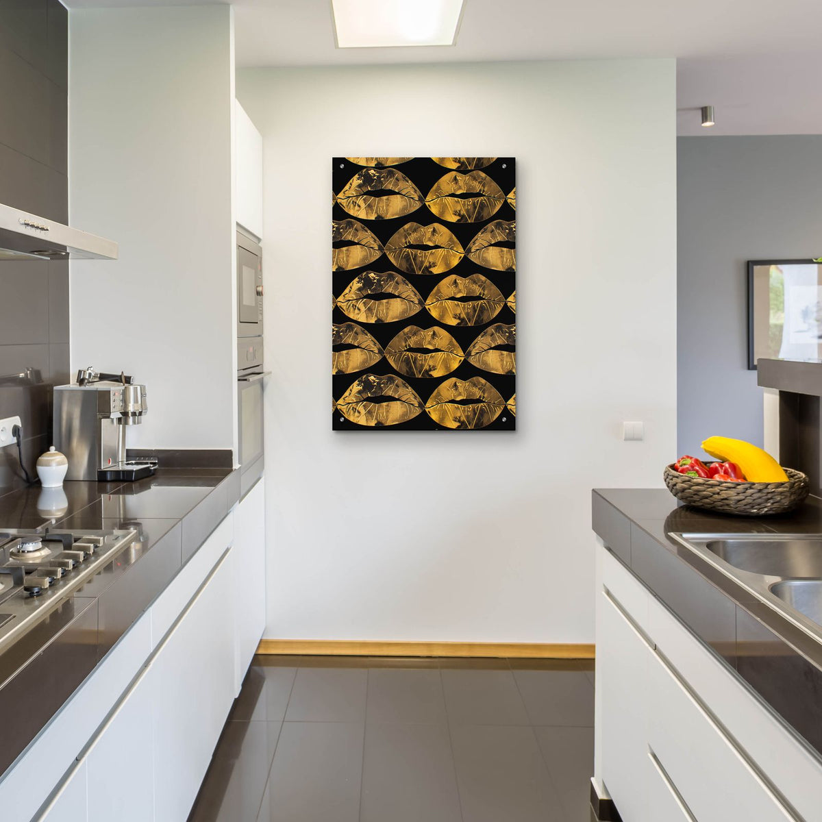 Gold Kisses In The Air by Svetlana Aleynikova - 24x36 acrylic wall art in a room