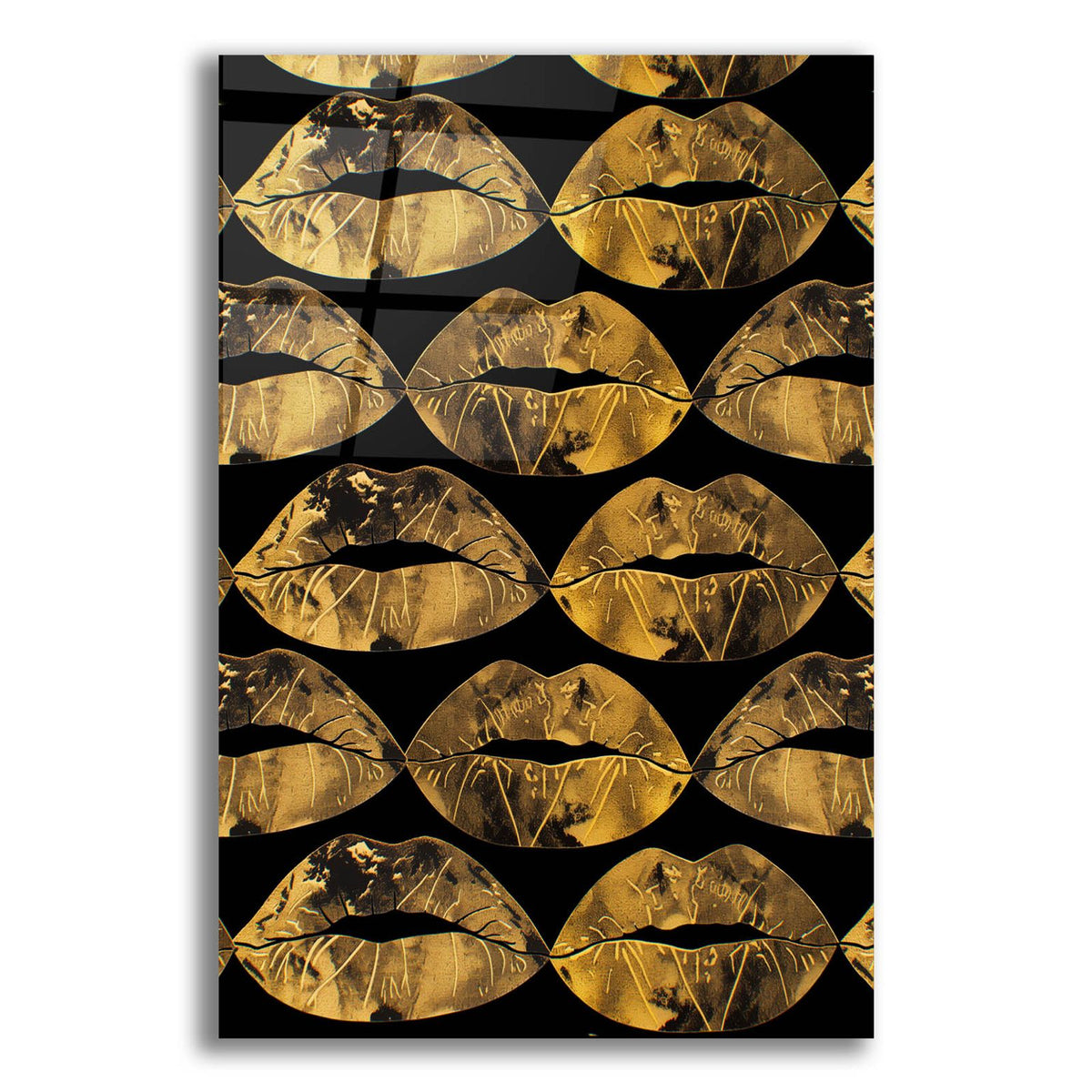 Gold Kisses In The Air by Svetlana Aleynikova acrylic glass wall art