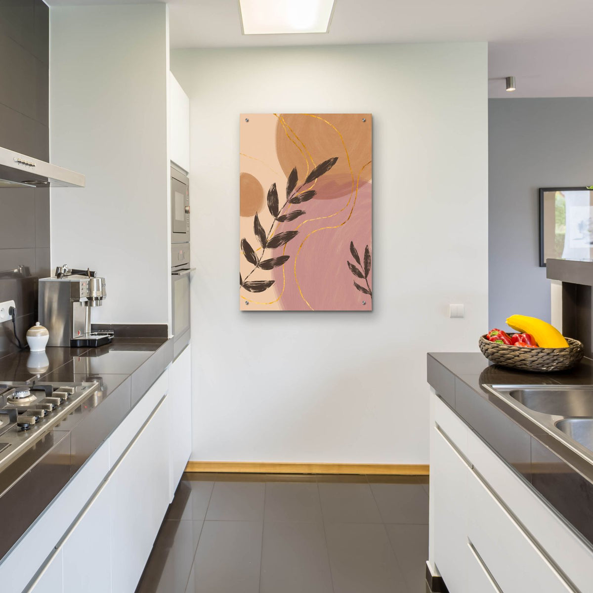 Abstraction Leaves by Svetlana Aleynikova - 24x36 acrylic wall art in a room