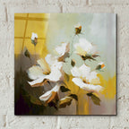 Acrylic Flowers In Yellow by Svetlana Aleynikova - 12x12 acrylic wall art in a room