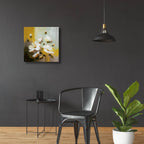 Acrylic Flowers In Yellow by Svetlana Aleynikova - 24x24 acrylic wall art in a room