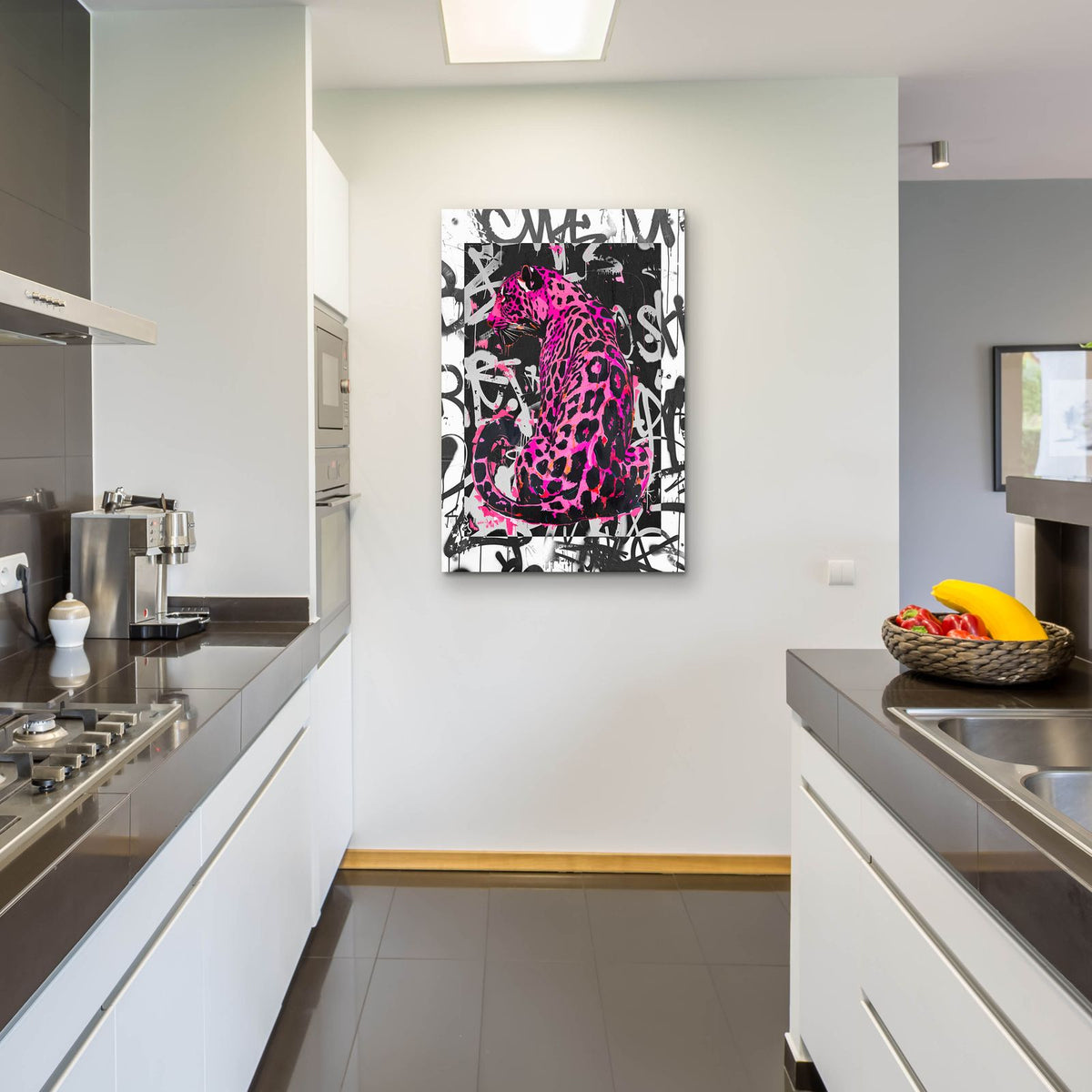 Bink Leopard by Svetlana Aleynikova - 24x36 acrylic wall art in a room