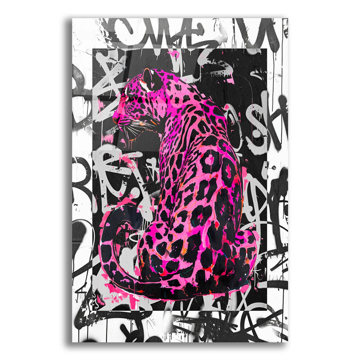 Bink Leopard by Svetlana Aleynikova acrylic glass wall art