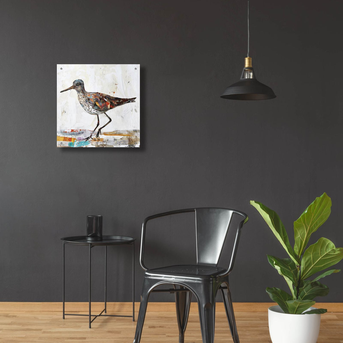 Bird Collage by Svetlana Aleynikova - 24x24 acrylic wall art in a room