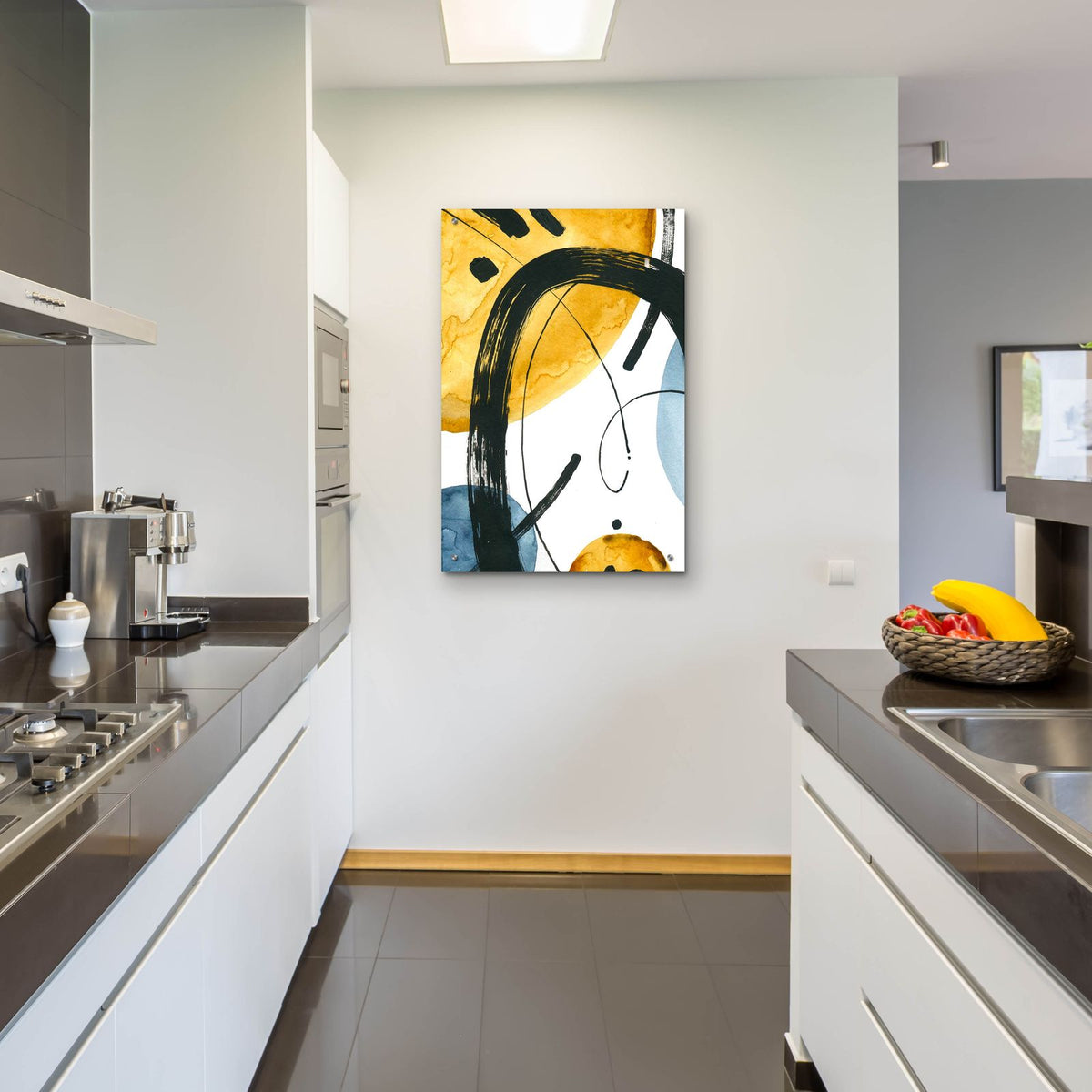 Black Ellipse by Svetlana Aleynikova - 24x36 acrylic wall art in a room
