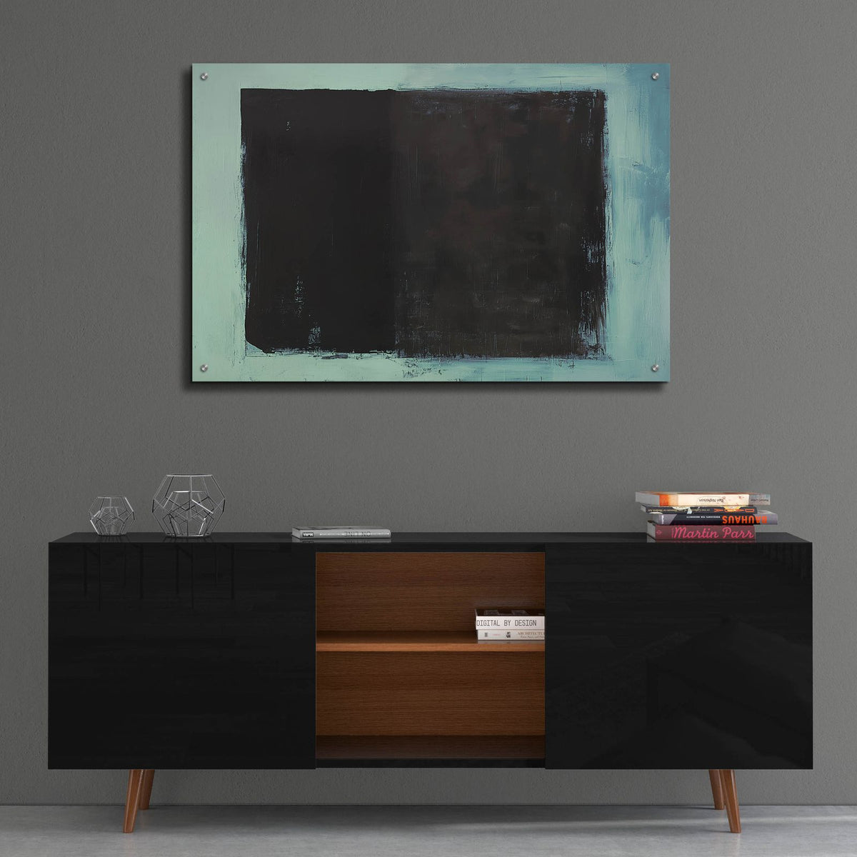 Black In Blue by Svetlana Aleynikova - 36x24 acrylic wall art in a room