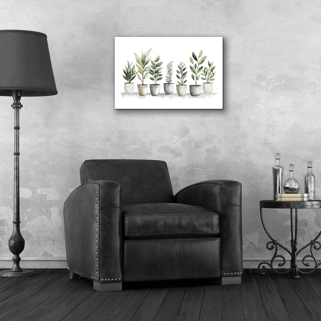 Blossoms In Pots by Svetlana Aleynikova - 24x16 acrylic wall art in a room