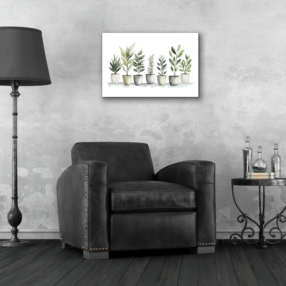 Blossoms In Pots by Svetlana Aleynikova - 24x16 acrylic wall art in a room