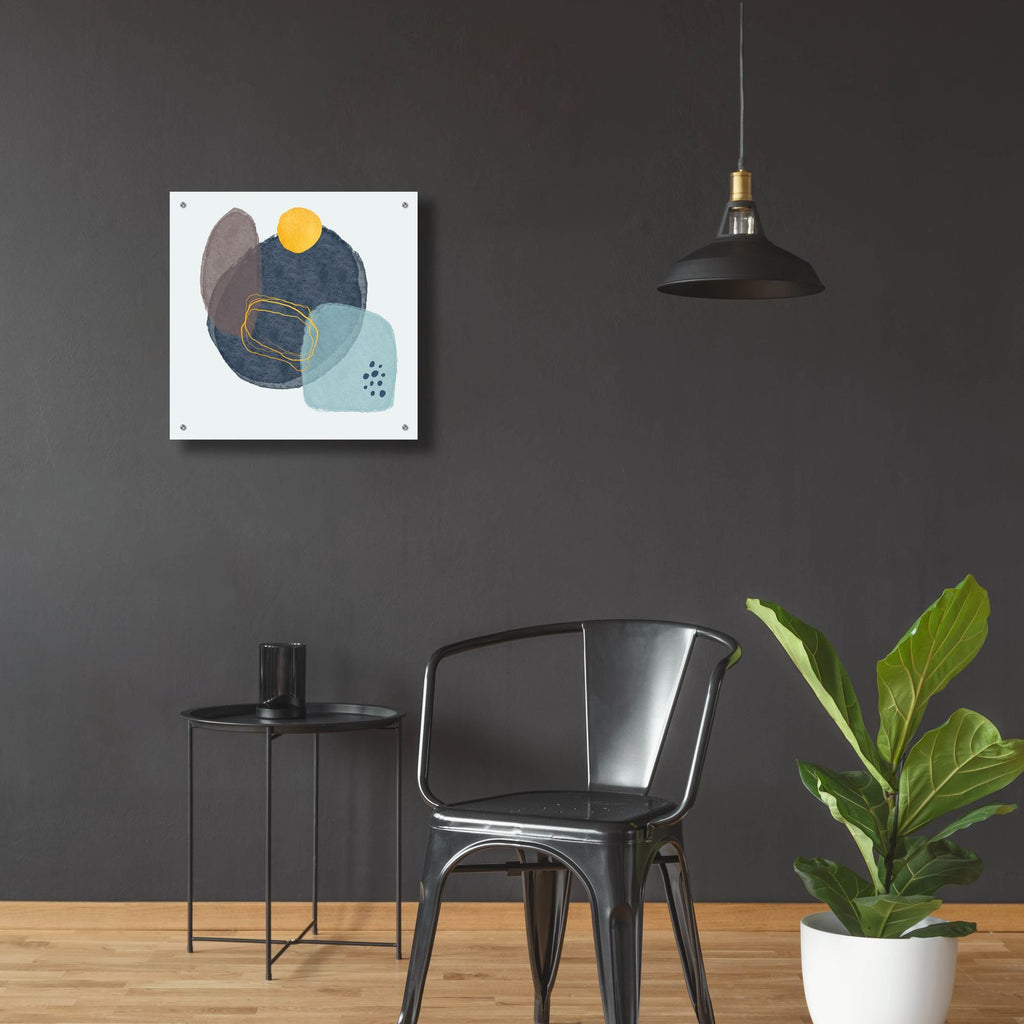 Blue And Yellow Abstraction 2 by Svetlana Aleynikova - 24x24 acrylic wall art in a room