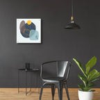 Blue And Yellow Abstraction 2 by Svetlana Aleynikova - 24x24 acrylic wall art in a room