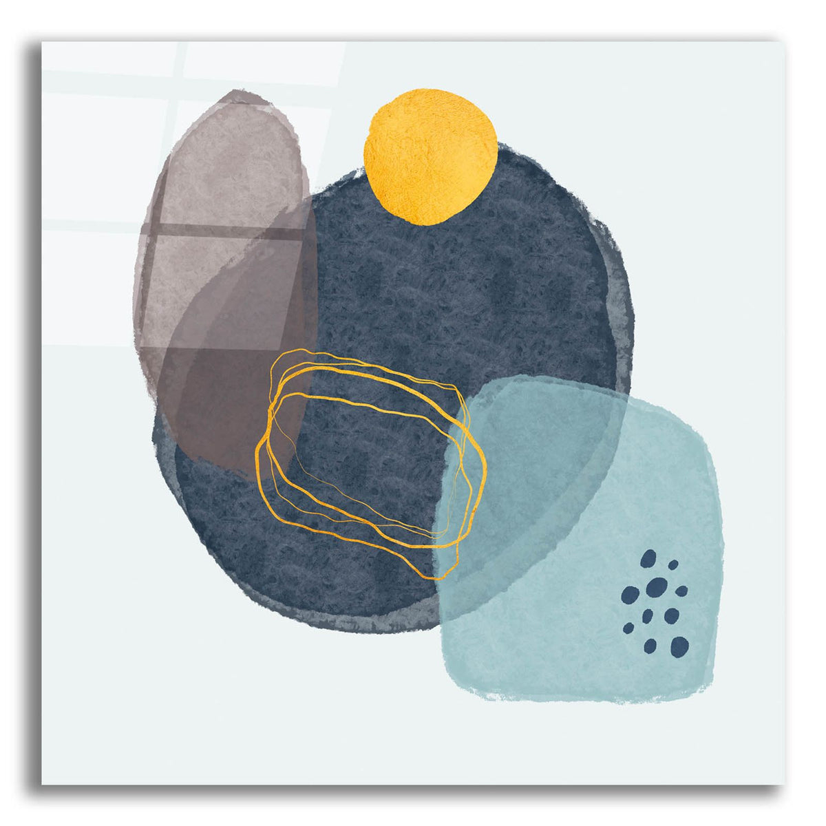 Blue And Yellow Abstraction 2 by Svetlana Aleynikova acrylic glass wall art