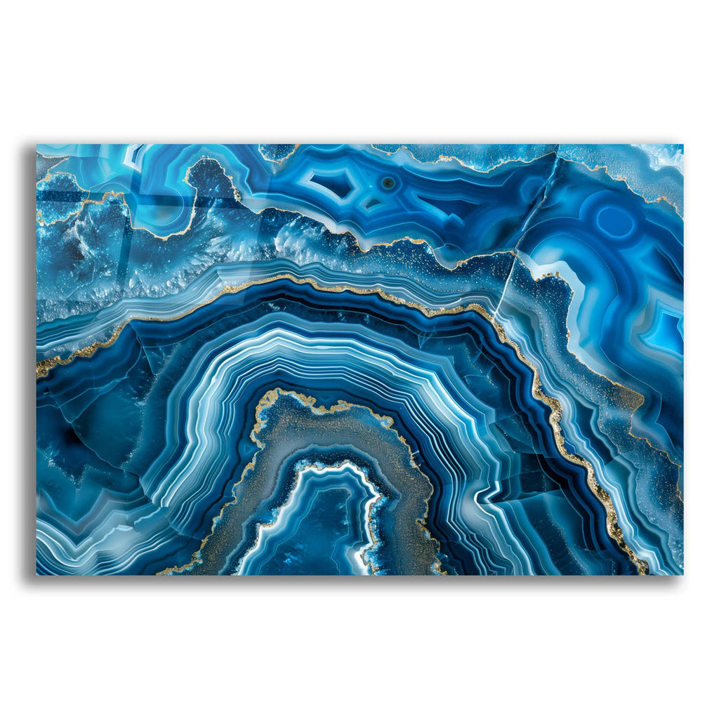 Blue Mineral by Svetlana Aleynikova acrylic glass wall art