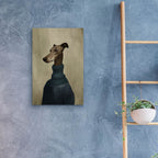 Blue Sweater Dog by Svetlana Aleynikova - 16x24 acrylic wall art in a room