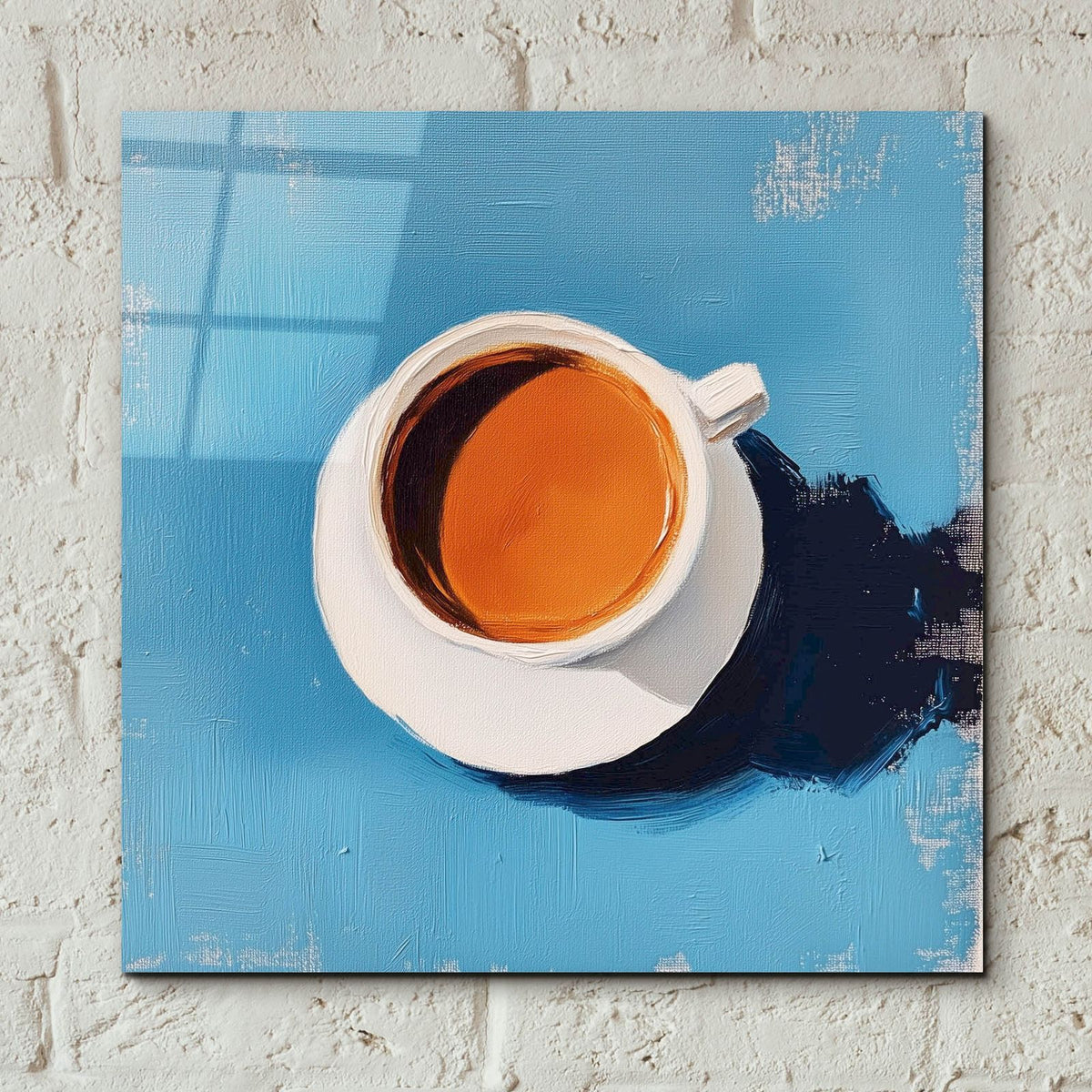 Blue Table Cup by Svetlana Aleynikova - 12x12 acrylic wall art in a room