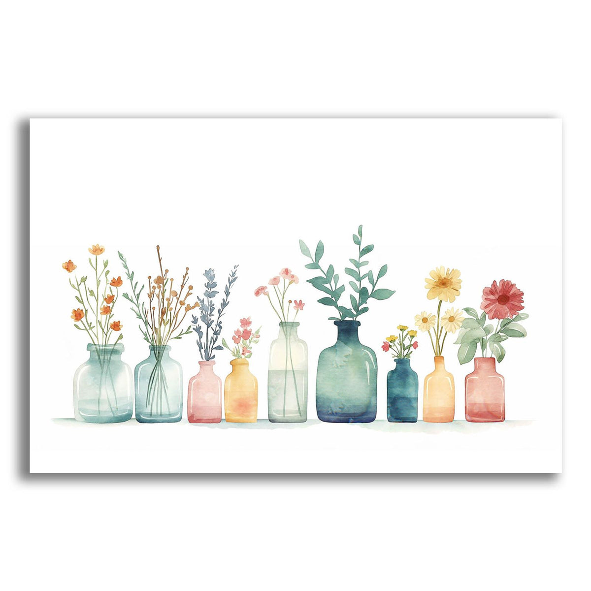 Bottled Flowers by Svetlana Aleynikova acrylic glass wall art