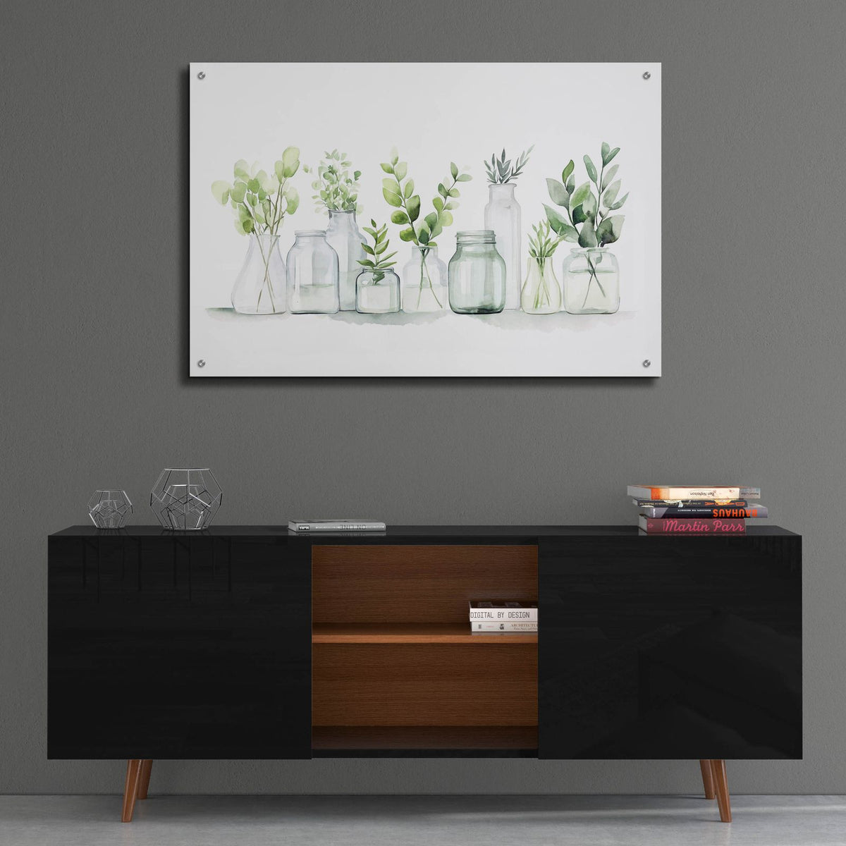 Branches In Glass by Svetlana Aleynikova - 36x24 acrylic wall art in a room