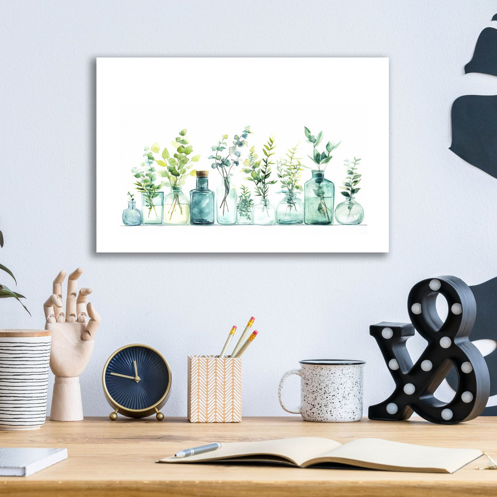 Branchful Bottles by Svetlana Aleynikova - 16x12 acrylic wall art in a room