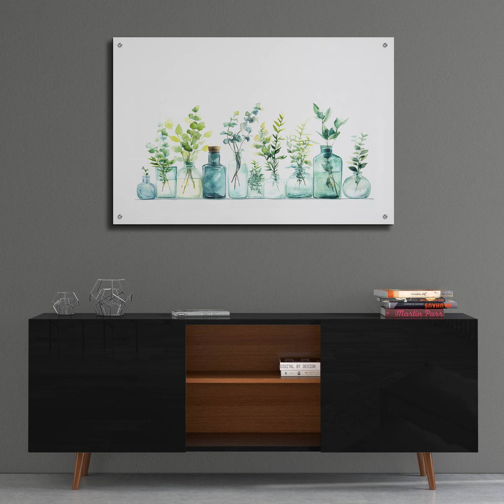 Branchful Bottles by Svetlana Aleynikova - 36x24 acrylic wall art in a room