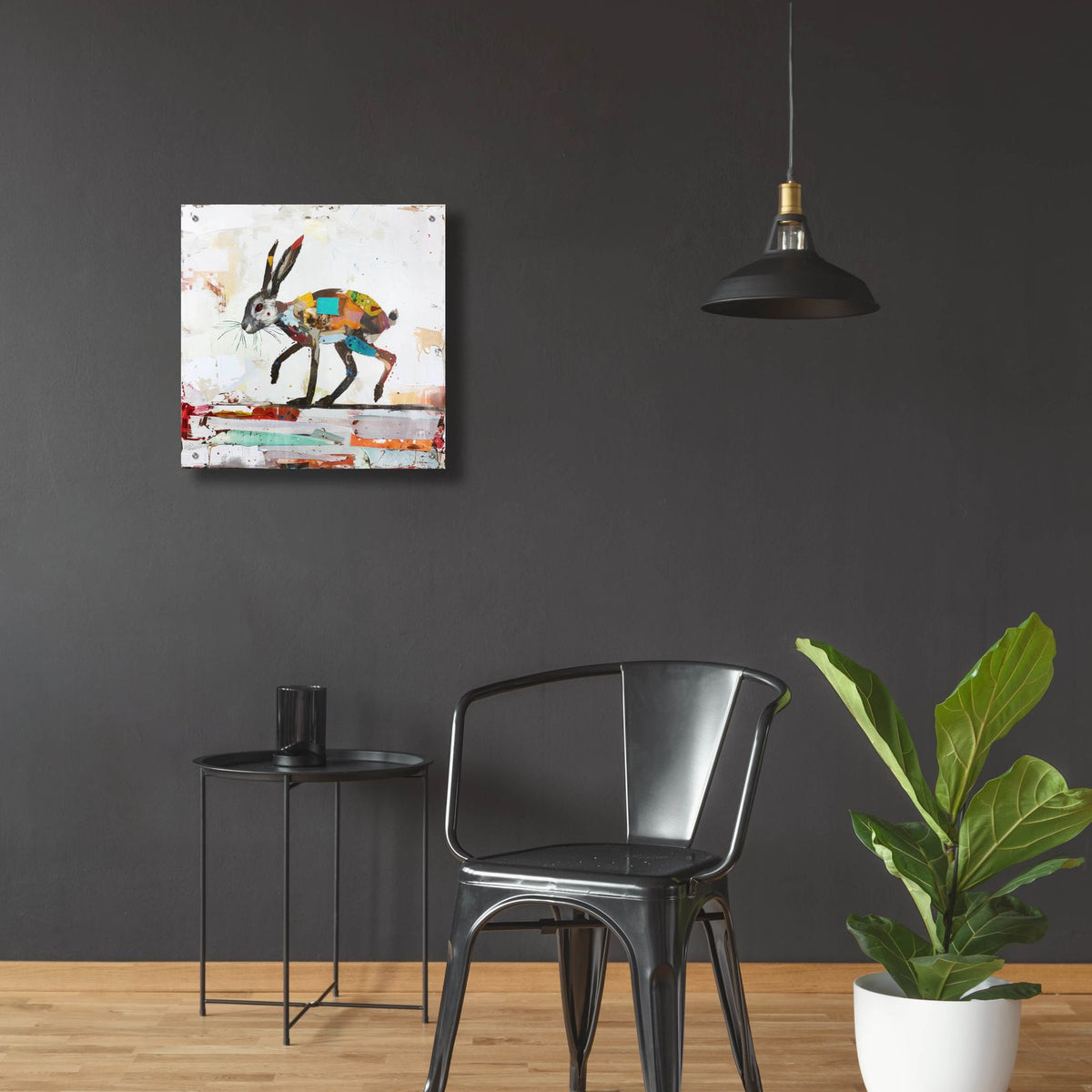 Bunny Collage by Svetlana Aleynikova - 24x24 acrylic wall art in a room